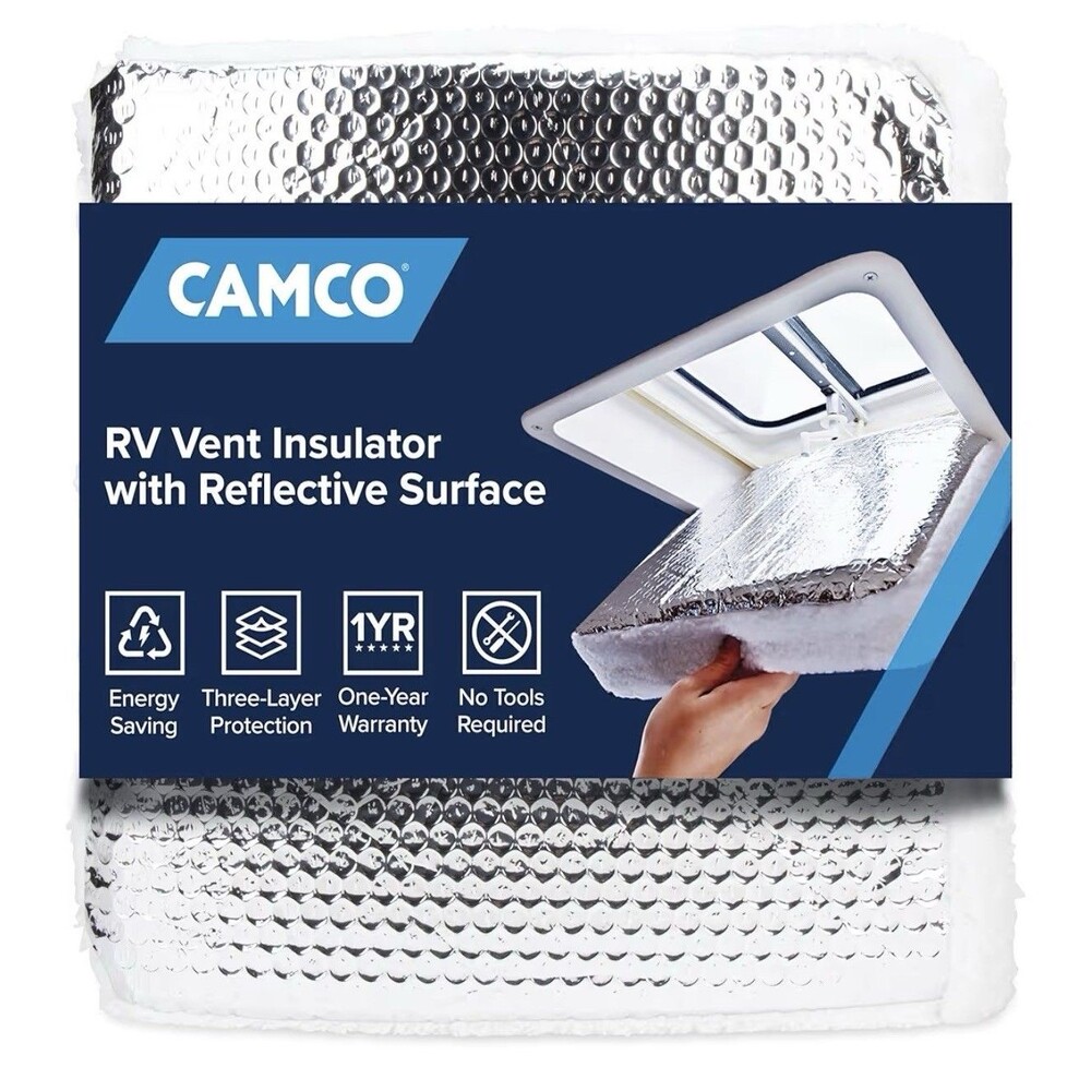 Camco RV Thermal 14"x14" Reflective Surface Vent Insulator NEW